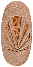 DASOV 602 CP SH BZ Copper Sunburst Shimmer Bronze Background